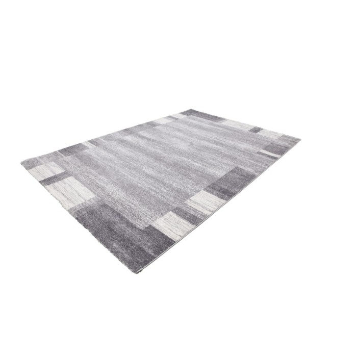 Tapis 170x120cm, design F005G coloris argent - Confort et élégance pour votre intérieur