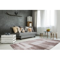 Tapis 150x80cm, design F105G coloris beige - Confort et élégance pour votre intérieur