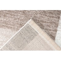 Tapis 230x160cm, design F105G coloris beige - Confort et élégance pour votre intérieur