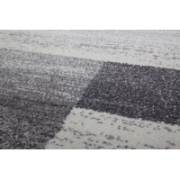 Tapis 150x80cm, design F105G coloris argent - Confort et élégance pour votre intérieur