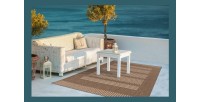 Tapis 230x160cm, design F105A coloris café - Confort et élégance pour votre intérieur