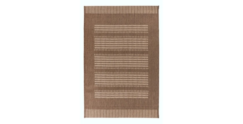 Tapis 230x160cm, design F105A coloris café - Confort et élégance pour votre intérieur