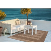 Tapis 290x200cm, design F105A coloris café - Confort et élégance pour votre intérieur