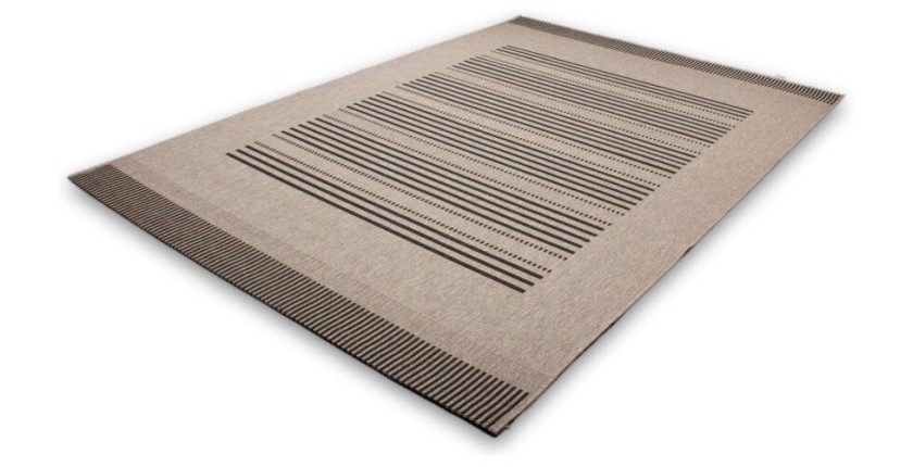 Tapis 170x120cm, design F105A coloris argent - Confort et élégance pour votre intérieur