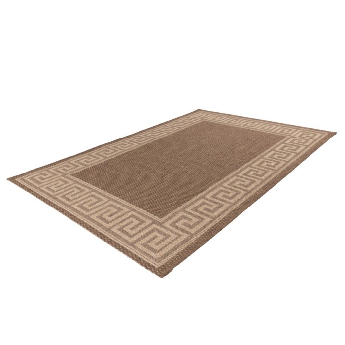 Tapis 110x60cm, design F205A coloris café - Confort et élégance pour votre intérieur