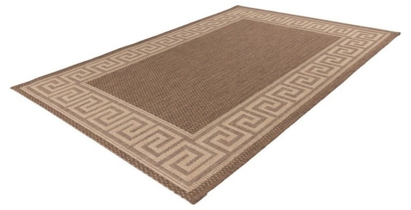 Tapis 110x60cm, design F205A coloris café - Confort et élégance pour votre intérieur