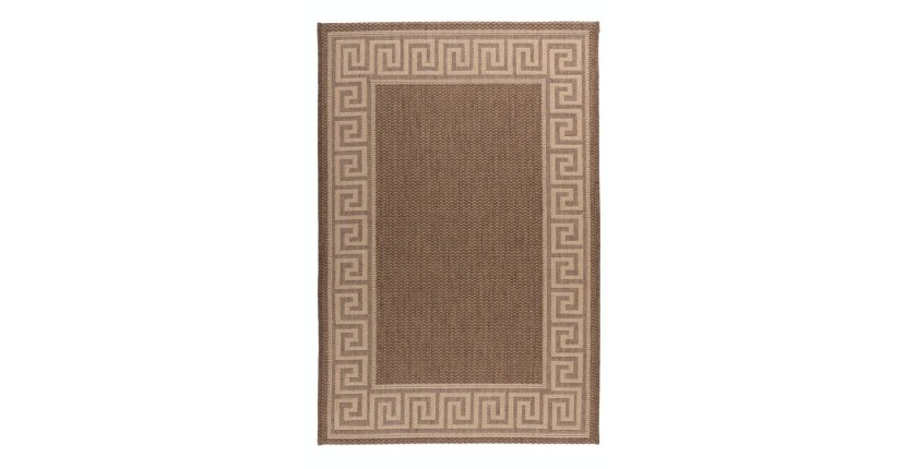 Tapis 110x60cm, design F205A coloris café - Confort et élégance pour votre intérieur