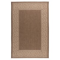 Tapis 150x80cm, design F205A coloris café - Confort et élégance pour votre intérieur