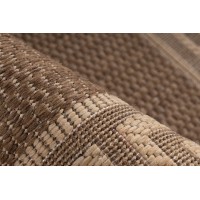 Tapis 170x120cm, design F205A coloris café - Confort et élégance pour votre intérieur