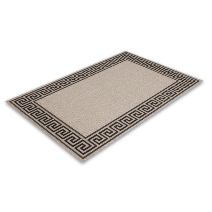 Tapis 110x60cm, design F205A coloris argent - Confort et élégance pour votre intérieur