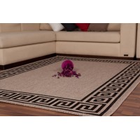 Tapis 110x60cm, design F205A coloris argent - Confort et élégance pour votre intérieur