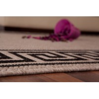 Tapis 110x60cm, design F205A coloris argent - Confort et élégance pour votre intérieur