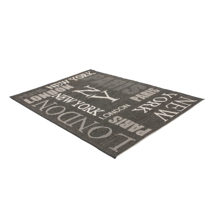 Tapis 110x60cm, design F115A coloris graphite - Confort et élégance pour votre intérieur