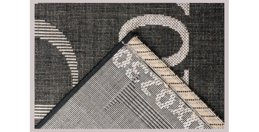 Tapis 170x120cm, design F115A coloris graphite - Confort et élégance pour votre intérieur