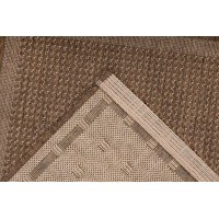 Tapis 150x80cm, design F025A coloris café - Confort et élégance pour votre intérieur