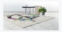 Tapis 170x120cm, design F104E coloris multicolore - Confort et élégance pour votre intérieur