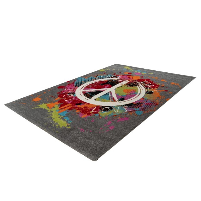 Tapis 150x80cm, design F204E coloris multicolore - Confort et élégance pour votre intérieur