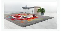 Tapis 170x120cm, design F204E coloris multicolore - Confort et élégance pour votre intérieur