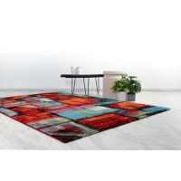 Tapis enfant et ado 170x120cm, design F504E coloris multicolore - Confort et élégance pour votre intérieur