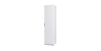 Armoire une porte collection FLEX, coloris blanc brillant