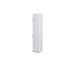 Armoire une porte collection FLEX, coloris blanc brillant