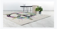 Tapis 150x80cm, design F104E coloris multicolore - Confort et élégance pour votre intérieur