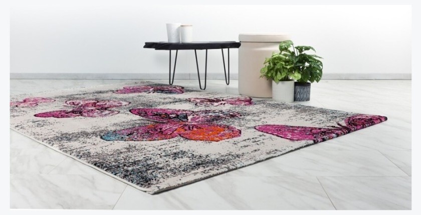 Tapis 170x120cm, design F804E coloris multicolore - Confort et élégance pour votre intérieur