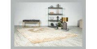 Tapis 150x80cm, design G008R coloris beige - Confort et élégance pour votre intérieur