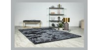 Tapis 150x80, design G008R coloris graphite - Confort et élégance pour votre intérieur