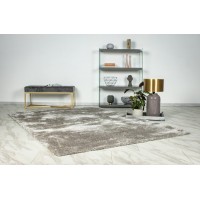 Tapis 170x120cm, design G008R coloris argent - Confort et élégance pour votre intérieur