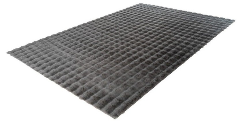 Tapis 230x160cm, design H008Y coloris graphite - Confort et élégance pour votre intérieur