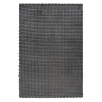 Tapis 290x200cm, design H008Y coloris graphite - Confort et élégance pour votre intérieur