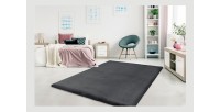 Tapis 150x80cm, design H008N coloris graphite - Confort et élégance pour votre intérieur