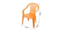 Chaise pour enfant en PVC orange 36x52x41cm