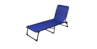 Chaise longue / bain de soleil coloris bleu 190x85x55cm