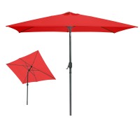 Parasol inclinable rouge 200x300cm