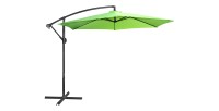 Parasol déporté rond vert pomme diamètre 300cm