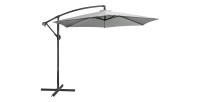 Parasol déporté rond gris anthracite diamètre 300cm