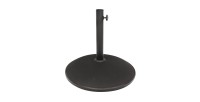 Pied de parasol en ciment noir 15KG dimension 42x35cm diamètre intérieur 30/35/38mm