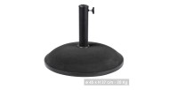 Pied de parasol en ciment gris foncé 20KG dimension 45x37cm diamètre intérieur 35/38/48mm