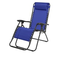 Fauteuil relax d'extérieur coloris bleu, dimension 176x108x64cm