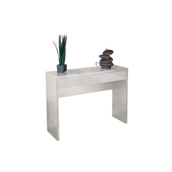 Meuble d'entrée, console ARENA coloris blanc. Meuble design pour votre entrée