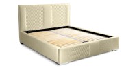 Lit coffre 140x200 coloris beige - Collection RITCHY