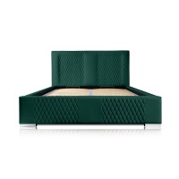 Lit coffre 140x200 coloris vert - Collection RITCHY