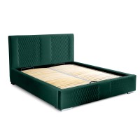 Lit coffre 140x200 coloris vert - Collection RITCHY