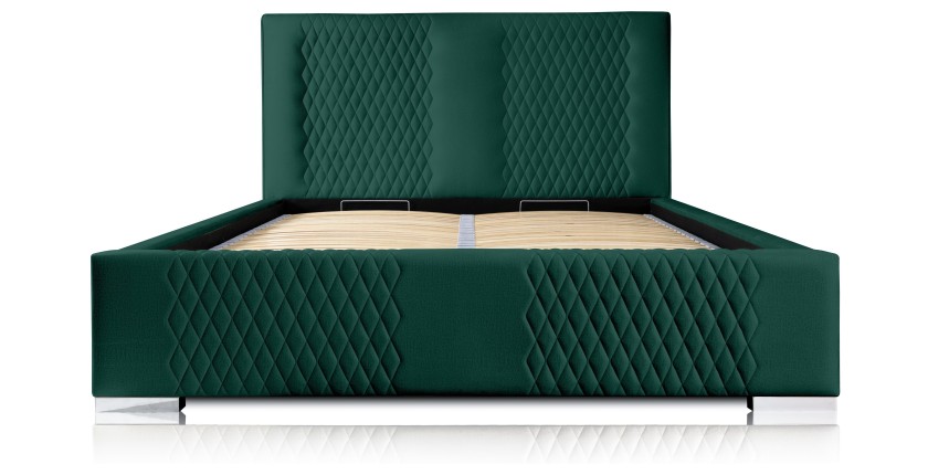 Lit coffre 180x200 coloris vert - Collection RITCHY