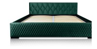 Lit coffre 140x200 coloris vert - Collection BROOKLYN