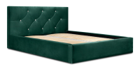 Lit coffre 160x200 coloris vert - Collection DUBAÏ