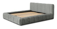 Lit coffre 140x200 coloris gris - Collection COCOON