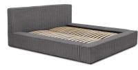 Lit coffre 180x200 coloris gris - Collection COCOON